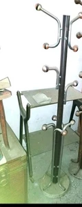 Attaccapanni a piantana vintage anni 70 originale design base in marmo - Foto 1 di 1