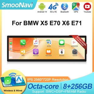 14.9" Head Unit Car GPS Stereo 256GB DAB Carplay For BMW X5 E70 X6 E71 CCC - Foto 1 di 20