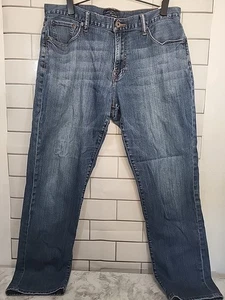LUCKY Brand 221 Hose Herren 36x32 blau helle Waschung Original Straight Fit Western  - Bild 1 von 9