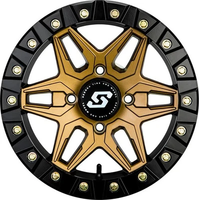 Sedona Split Six Beadlock Wheel - 14x7 - 6+1 Offset - 4/156 12mm Tapered - Bronz - Image 1 of 4