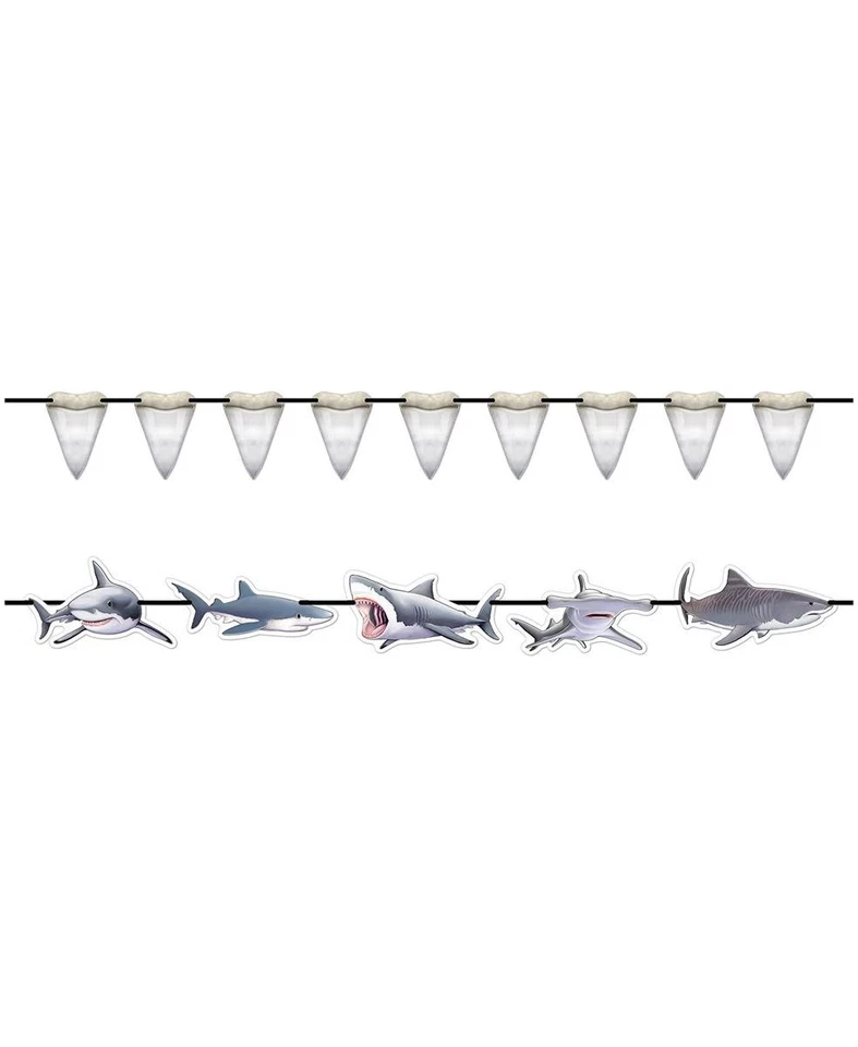 Набор стримеров Shark размер 51⁄4 дюйма x 5 футов для Хэллоуина - Beistle - Изображение 1 из 1