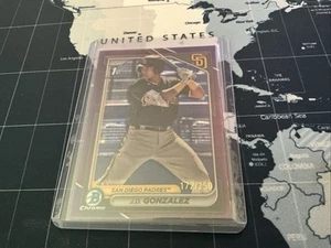 JD Gonzalez 2024 Bowman Paper 1st Prospect Fuchsia #’d/250 San Diego Padres - Bild 1 von 2