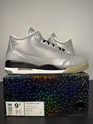 Size 9.5 - Air Jordan 3 5Lab3 Reflective Silver - Image 1 of 4