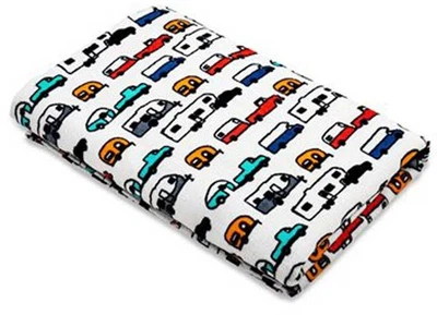 Toalla de playa Camco 53303 Life Is Better at the Camping, patrón de varias autocaravanas Foto 1 de 4