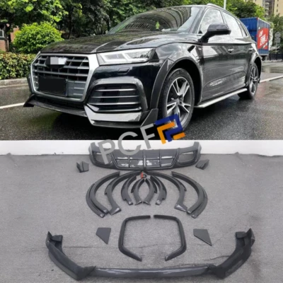 For Audi Q5 SQ5 Real Carbon Fiber ABT style Body Kit Cover Trim 2018-2020 - Image 1 of 4