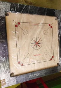 CLUB & HOUSE 35 INCH CARROM BOARD WITH 3 INCH BORDER TOURNAMENT PROFESSIONALS 1P - Picture 1 of 4