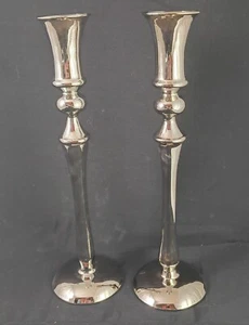 Shannon Crystal Designs Of Ireland 11.75" Tall Candlesticks THIS IS NOT METAL - Picture 1 of 5