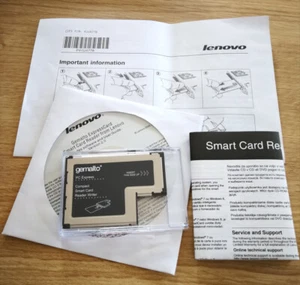 Lenovo Gemalto 54mm PC Express Universal Smart Card Reader Writer FRU 41N3043 KJ - Picture 1 of 3