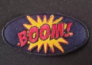 Boom gestickter kleiner Aufnäher ca. 1,5 x3" - Bild 1 von 2