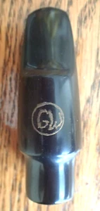 GW NEW YORK 5M VINTAGE HANDCRAFTED HARD RUBBER ALTO SAX MUNDSTÜCK with BOX - Bild 1 von 8