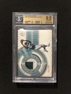 2001 Upper Deck SP Authentic SANATANA MOSS #102 BGS 9.5 💎 ROOKIE 💎 363/500 - Image 1 of 2