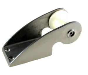 1 MUSONE DI PRUA IN ACCIAIO INOX mm. 165 PER SCORRIMENTO CATENA CIMA - Foto 1 di 2