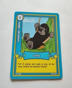 Webkinz Trading Card Series 2 Game Jungle, Adventure Gorilla B2-22/85 - Picture 1 of 2