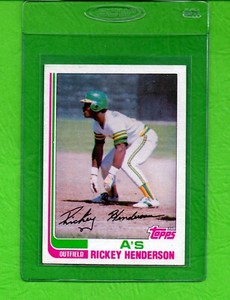 1982 Topps #610 Rickey Henderson Oakland A's