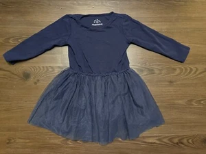 Primary Kinder Größe 4-5 dunkelblau Langarmshirt mit Chiffonrock - Bild 1 von 4