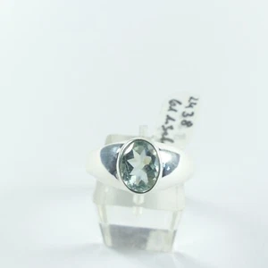 Ring Gr.61 aus Silber 925 mit einem Aquamarin, Facettenschliff, aus Sri Lanka - Bild 1 von 4