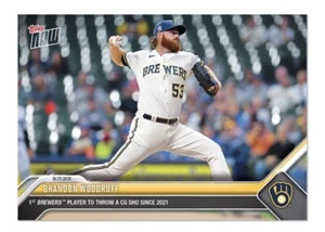 2023 Topps Now #853 Brandon Woodruff Milwaukee Brewers - PR432 - Picture 1 of 2