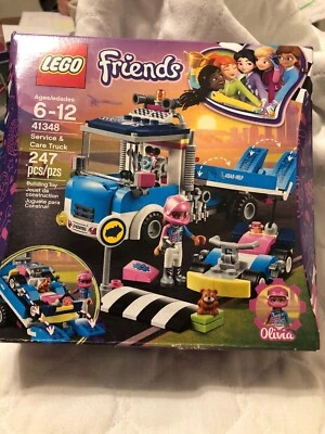 LEGO 41348 2018 Friends Service & Care Truck Building Set Robot Racing Go Kart - Image 1 of 4
