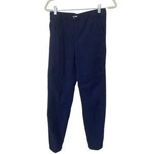 Lands End Pull On Jogger Pants Boys L 14-16 Navy Blue Nautical Uniform Academia - Picture 1 of 8