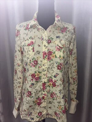 L.E.I Womens Cottage Core Western Core Cowgirl Core Floral Snap Buttons SZ  XL - Image 1 of 4