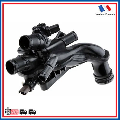 BOITIER DE THERMOSTAT pour CITROËN C4 PEUGEOT 308 I 1.6 THP - Imagen 1 de 4