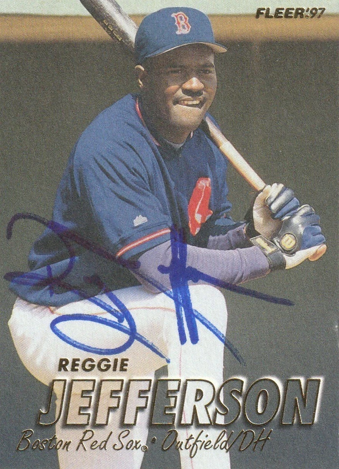 REGGIE JEFFERSON BOSTON RED SOX  SIGNED 1997 FLEER CARD #25 - Image 1 of 1