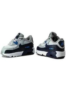 Nike Toddler Boys’ Air Max 90 Leather Size 7C Wolf Gray Binary Blue NEW in Box - Picture 1 of 16
