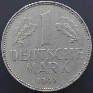 1962G Germany 1 Mark Coin, km110 - Nice Coin ๐ฉ๐ช Free Shipping!!!! - Picture 1 of 2