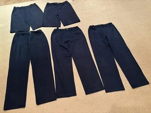 Boys School Uniform 3 Pairs Pants & 2 Shorts Cat & Jack Size 12 Husky And 14 EUC - Picture 1 of 9