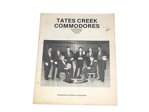 Vtg 1982 Tates Creek Commodores Basketball Program Magazine Lex KY High School - Picture 1 of 14