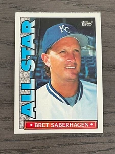 1990 Topps Glossy TV All Stars Bret Saberhagen #15 Kansas City Royals - Picture 1 of 2