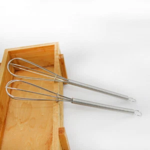 2 Pcs Stainless Steel Rod Salon Whisk Hair Color Dye Mixing Tools - Picture 1 of 11