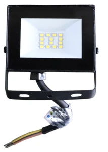 Securlec LED Floodlight Spotlight Security Outdoor Wall Garden Lamp 10W - Black - Picture 1 of 2