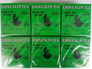 PACK DE 6 BOLSAS CHINA SLIMA TÉ HERBAL DELICIA EXTRA FUERZA 36 BOLSAS 09/2025 216 BOLSAS - Imagen 1 de 2