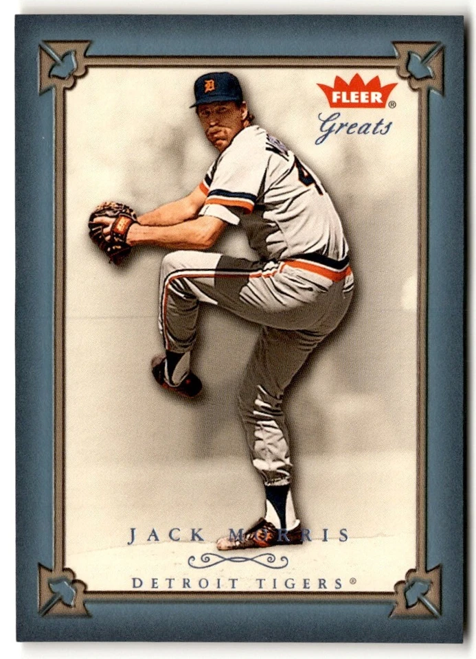 2004 Fleer Greats of the Game Blue Jack Morris /500 #76 Detroit Tigers - Image 1 of 2