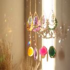 Sun Catchers Crystal Water Drop Rainbow Prisms Pendant Natural Moon Agate