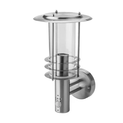 Grafner Wandlampe Bewegungsmelder Außenleuchte Wandleuchte Edelstahl E27 - Bild 1 von 4