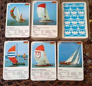 Quartett Segelyachten - FX Schmid Kartenspiel Quartett Ohne Deckblatt - Bild 1 von 5