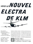 publicit Advertising  1022  1959    avion   Electra KLM  Lockhees Aicraft Corp