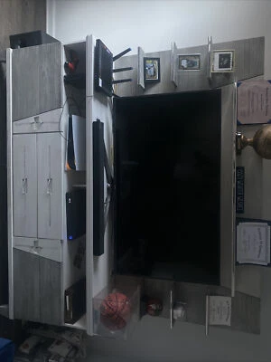 Console Argento cinza 2 peças unidade de parede 80 pol. - Imagem 1 de 4