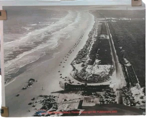 1950 Photo Poster Daytona Beach Florida NASCAR Race On The Beach 22"x28" - Picture 1 of 3