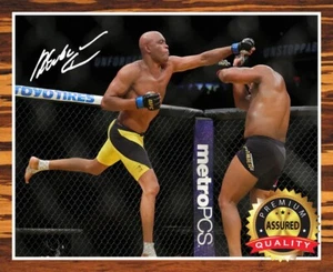 Anderson Silva - Foto autografiada firmada 8x10 (UFC) reimpresa - Imagen 1 de 4