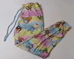Rugrats Pajamas Pants Girls Size S 4/6 Multi Color Graphic Cartoon Pattern  - Picture 1 of 6