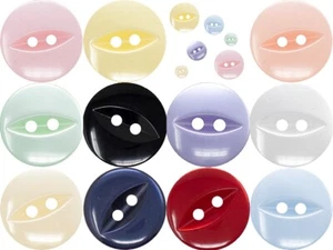 Fish Eye Buttons Baby Children 11.5mm   14mm   16mm   19mm - Picture 1 of 42