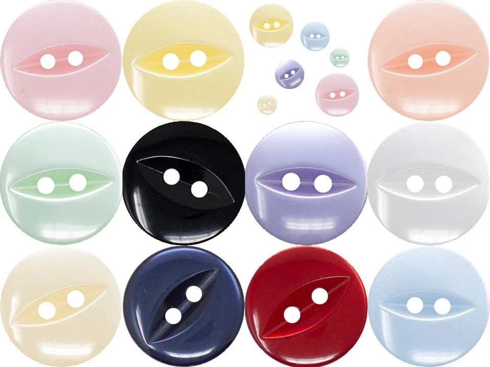 Fish Eye Buttons Baby Children 11.5mm   14mm   16mm   19mm - Image 1 of 4