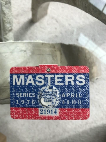 🔥RARE 1976 MASTERS BADGE TICKET AUGUSTA NATIONAL GOLF PGA RAY FLOYD WINS!🔥🔥 Cover