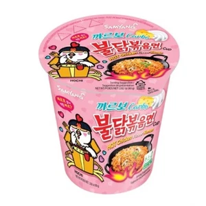 Samyang Carbo Buldak Fire Hot Spicy Chicken Flavor Korean Noodle Cup Ramen 80 g. - Picture 1 of 5