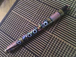 Shakuhachi Style Quena In E Flat, #547 “How… I Agree” 3/4” Small Red Pex Flute - Picture 1 of 5