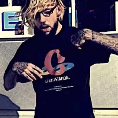 Ghost Supply Ghoststation tee. Seen on G59 Scrim $uicideboy$ To Have To Have Not - image 1 of 4