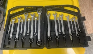 Stanley Combination Wrench Set With Case - Standard And Metric 17 Pieces w/case - Picture 1 of 9